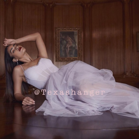 NWT BCBGMaxAzaria Oly Corset Tulle Gown Size 0 Orchid - Picture 3 of 16